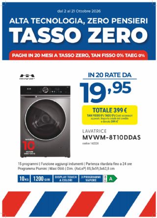 LAVATRICE MIVAR MVWM-8T10DDAS